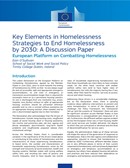 Key Elements in Homelessness Strategies to End Homelessness by 2030: A Discussion Paper